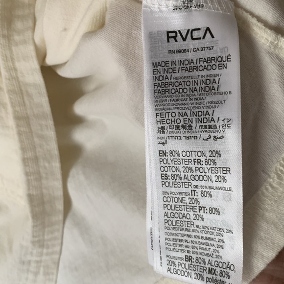 RVCA PTC Pigment Hooded long Sleeve Tee - Picture 5 of 5
